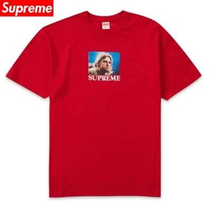 Red Supreme Kurt Cobain Tee Shirt